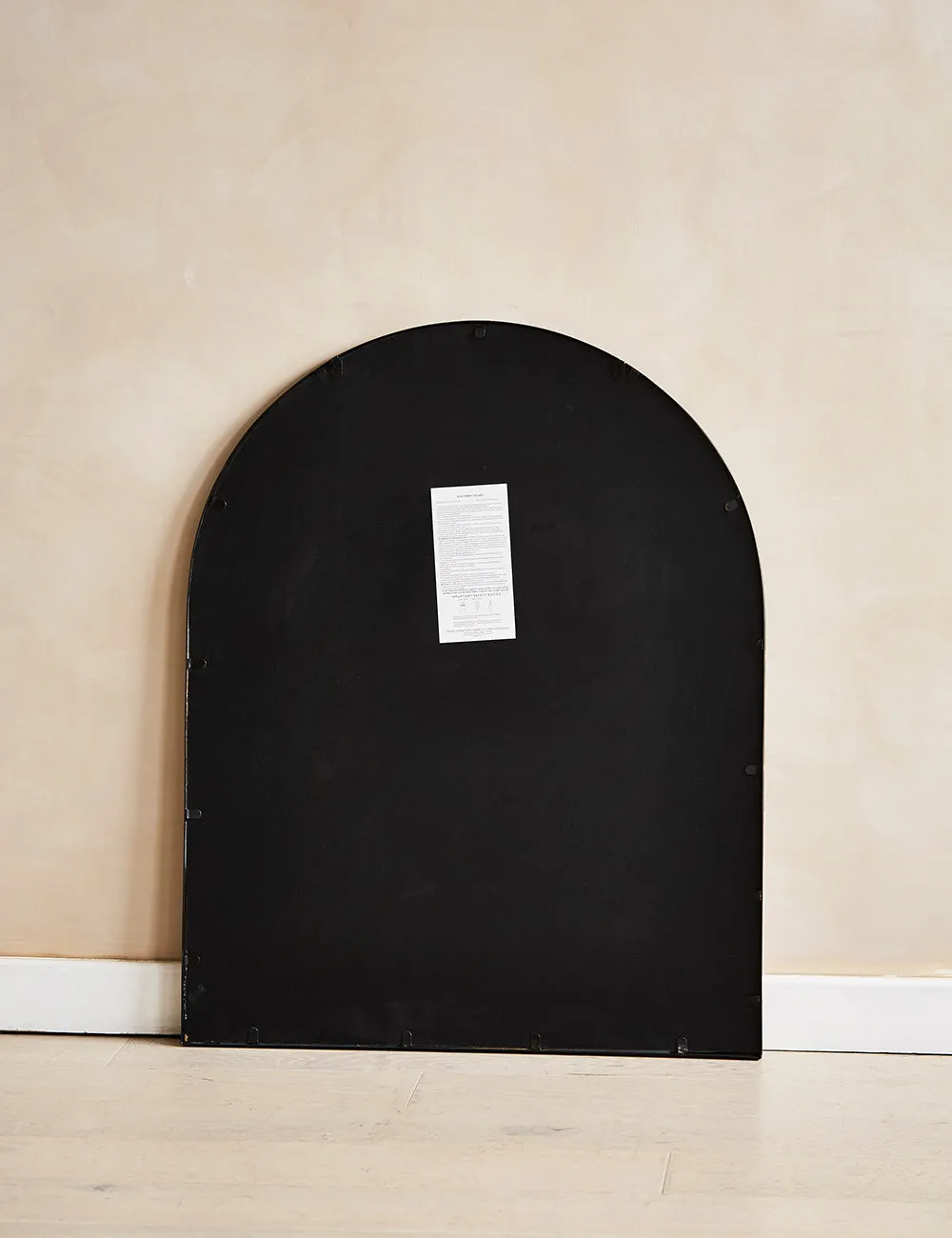 Hampstead Black Arch Paned Mirror