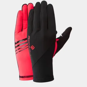 Ronhill Wind Block Glove Black Hot Pink